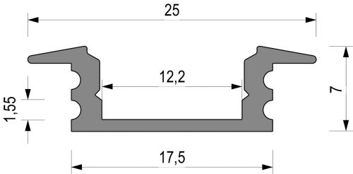 Aluminium Profil 25/7 - Image 2