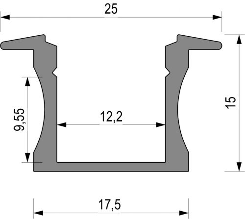 Aluminium Profil 25/15 - Image 2