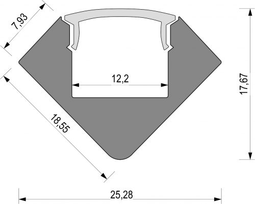 Aluminium Profil 45˚ - Image 6