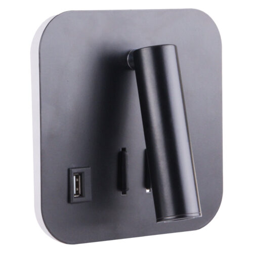 SPOT ON Leseleuchte mit USB Eckig - Image 2