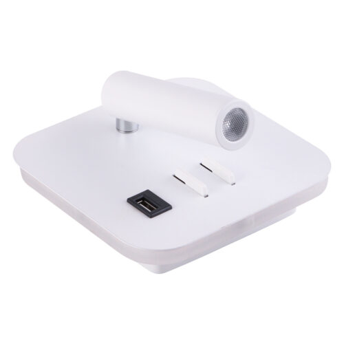 SPOT ON Leseleuchte mit USB Eckig - Image 4